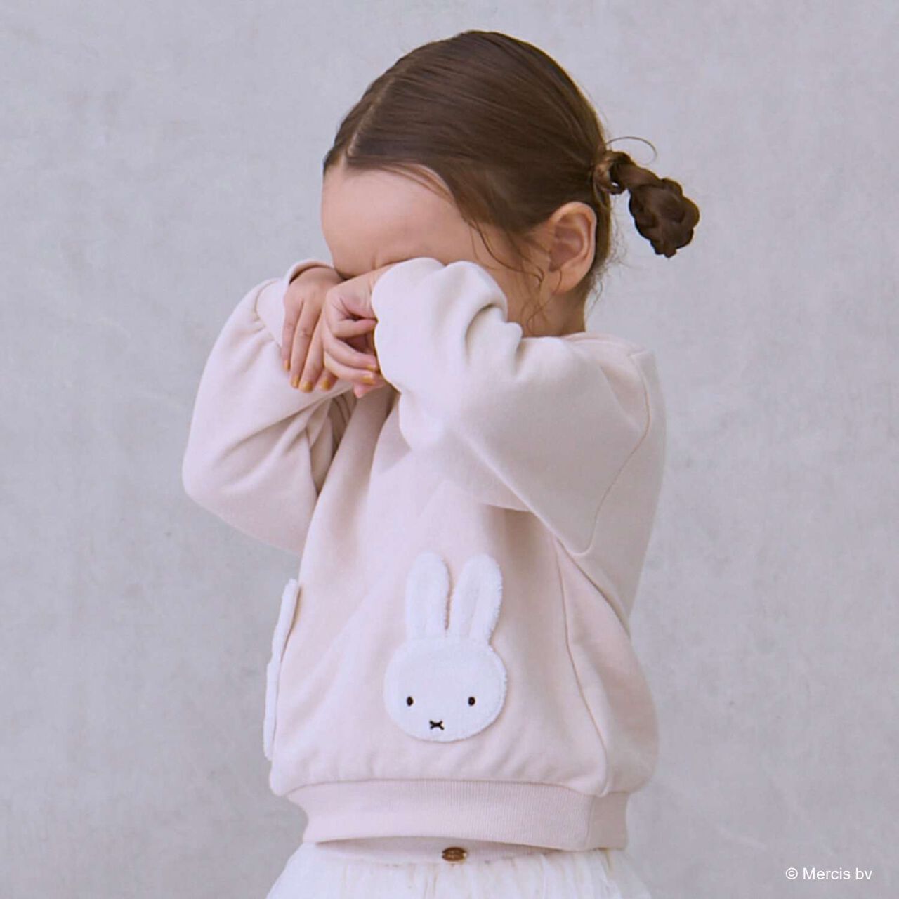 [Miffy] Motif Sweatshirt,Black, large image number 1