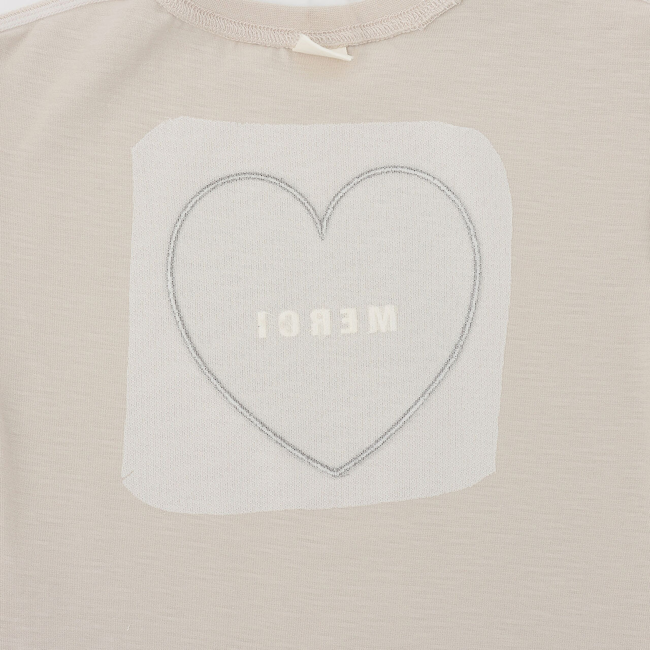 [Cool Touch] Back Appliqu&eacute; Short Sleeve T-Shirt,Beige, large image number 20