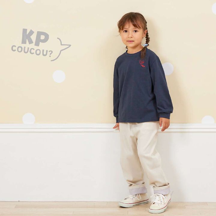 KP Coucou Hem Ribbon Pants (80 to 140),Gray, medium image number 11