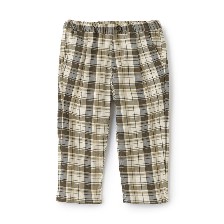 Link Yarn-Dyed Checkered Long Pants,, medium