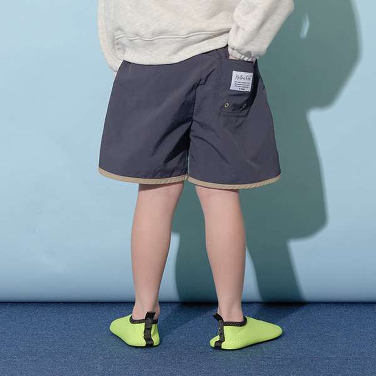 [SWIM] Piping Surf Shorts (Underpants Included),Beige, large image number 8