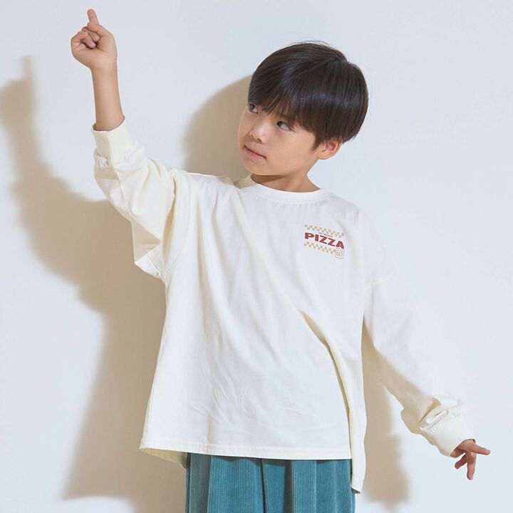 混款連帽後背印花T恤 [兒童服裝] [童裝] [男童],中藍色, medium image number 2