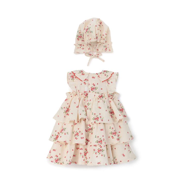 Wild Strawberry First Dress Set [Organic] [Made in Japan],Pearl white, medium image number 5