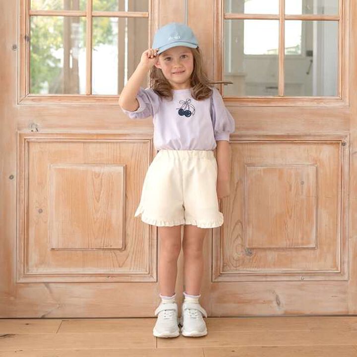 Frill Hem Shorts,Ivory, medium image number 18