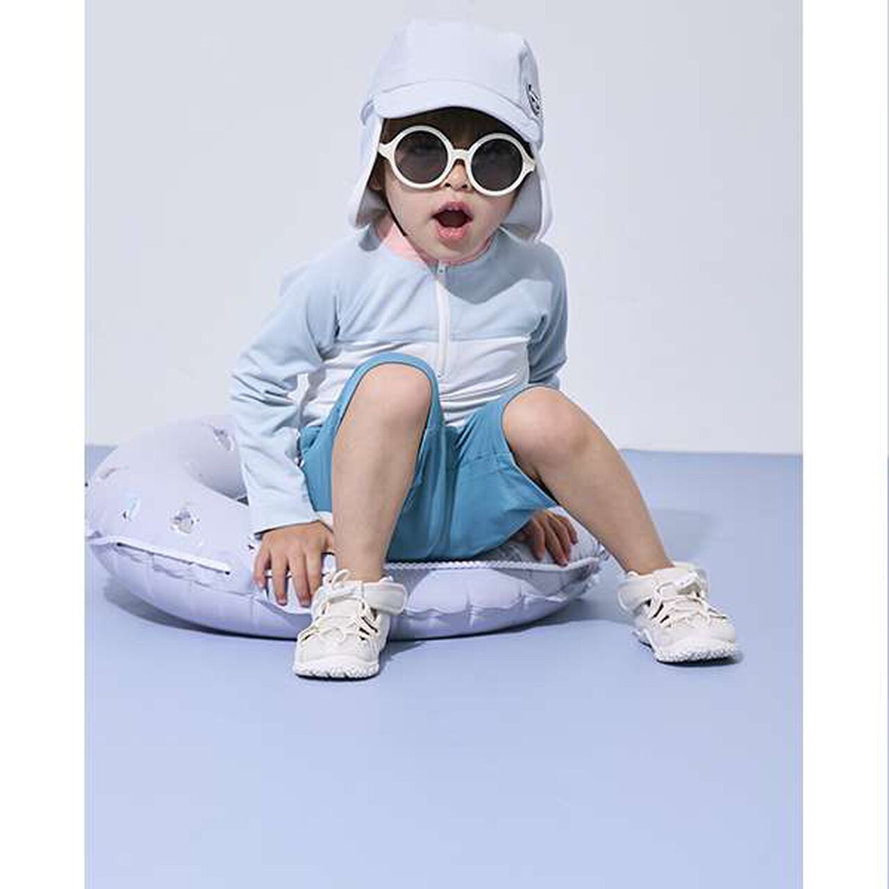 Floaty with Rope (Diameter 55CM) / L,Light blue, large image number 1