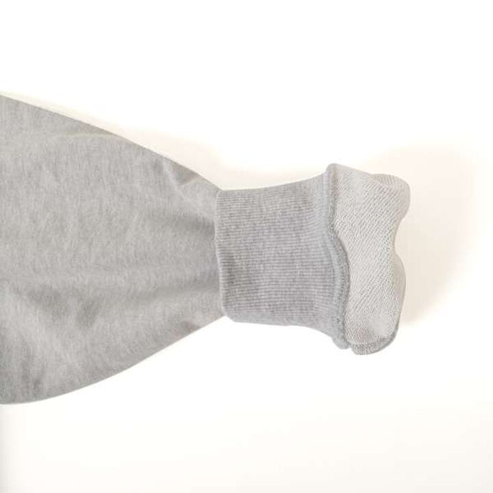 Quick-Dry Resistant to Pilling Back Print Zip-Up Big Parka,Top gray, medium image number 2