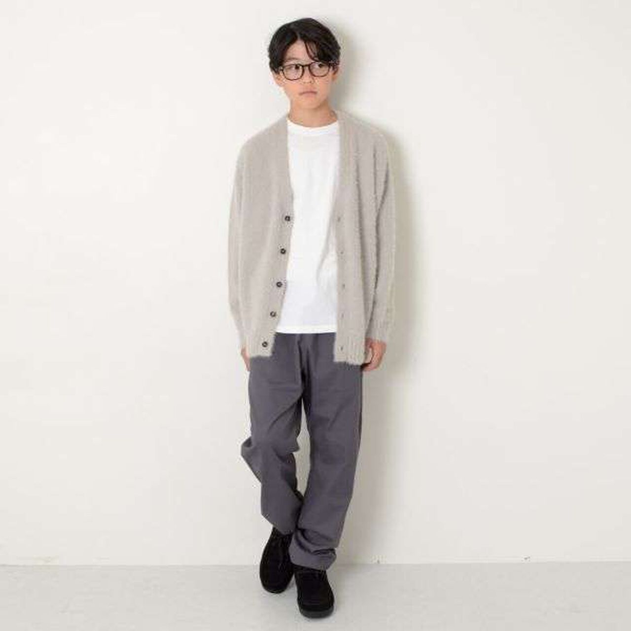 Shaggy Cardigan,Navy, large image number 9