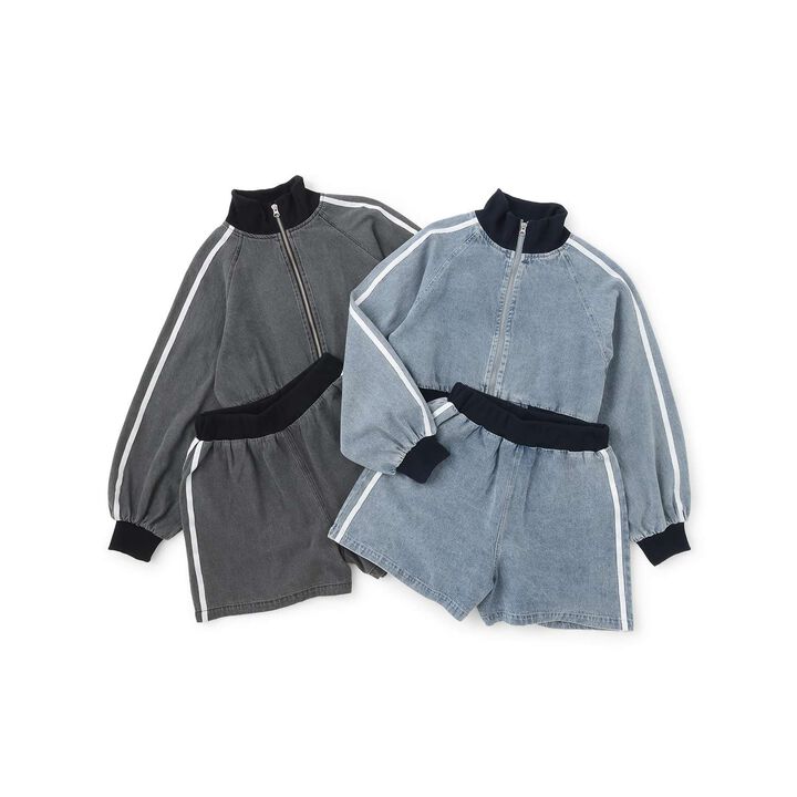 Denim Zip Setup,Blue, medium image number 11