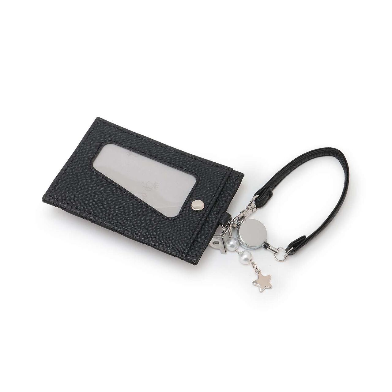Quilted Design Multi Card Holder,Black, large image number 1