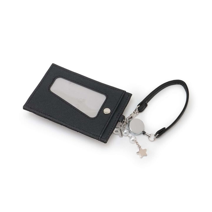 Quilted Design Multi Card Holder,Black, medium image number 1