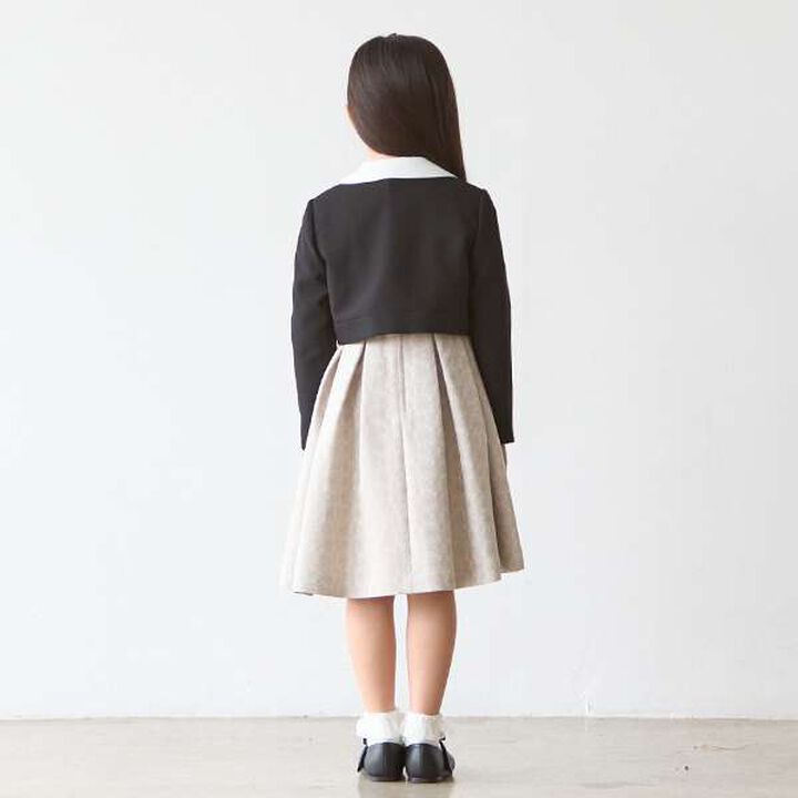 Jacquard Ribbon OP + Collared JK Set,Beige, medium image number 12