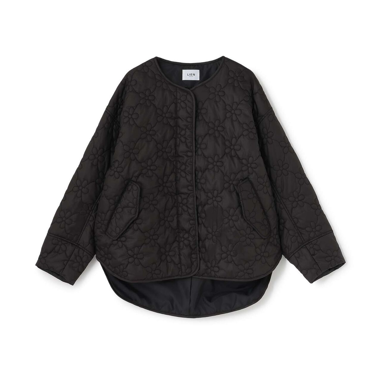 [Parent-Child Matching / Water-Repellent] Quilted Jacket,Black, large image number 14