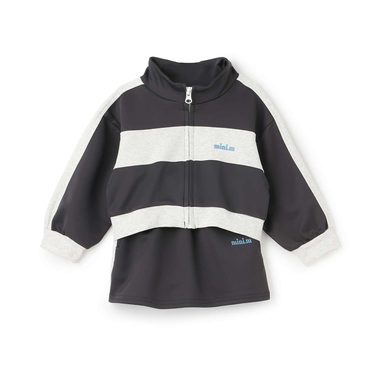 Quick-Dry Track Jacket & Skirt Set,Charcoal gray, large image number 31