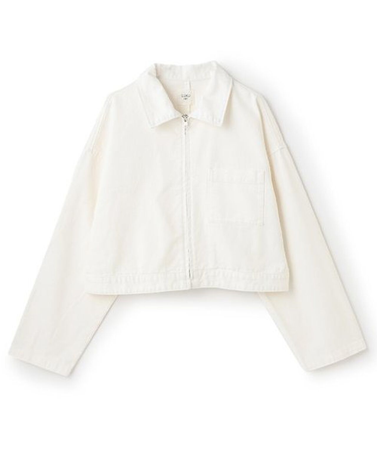 Denim ZIP Jacket,Off white, large image number 0