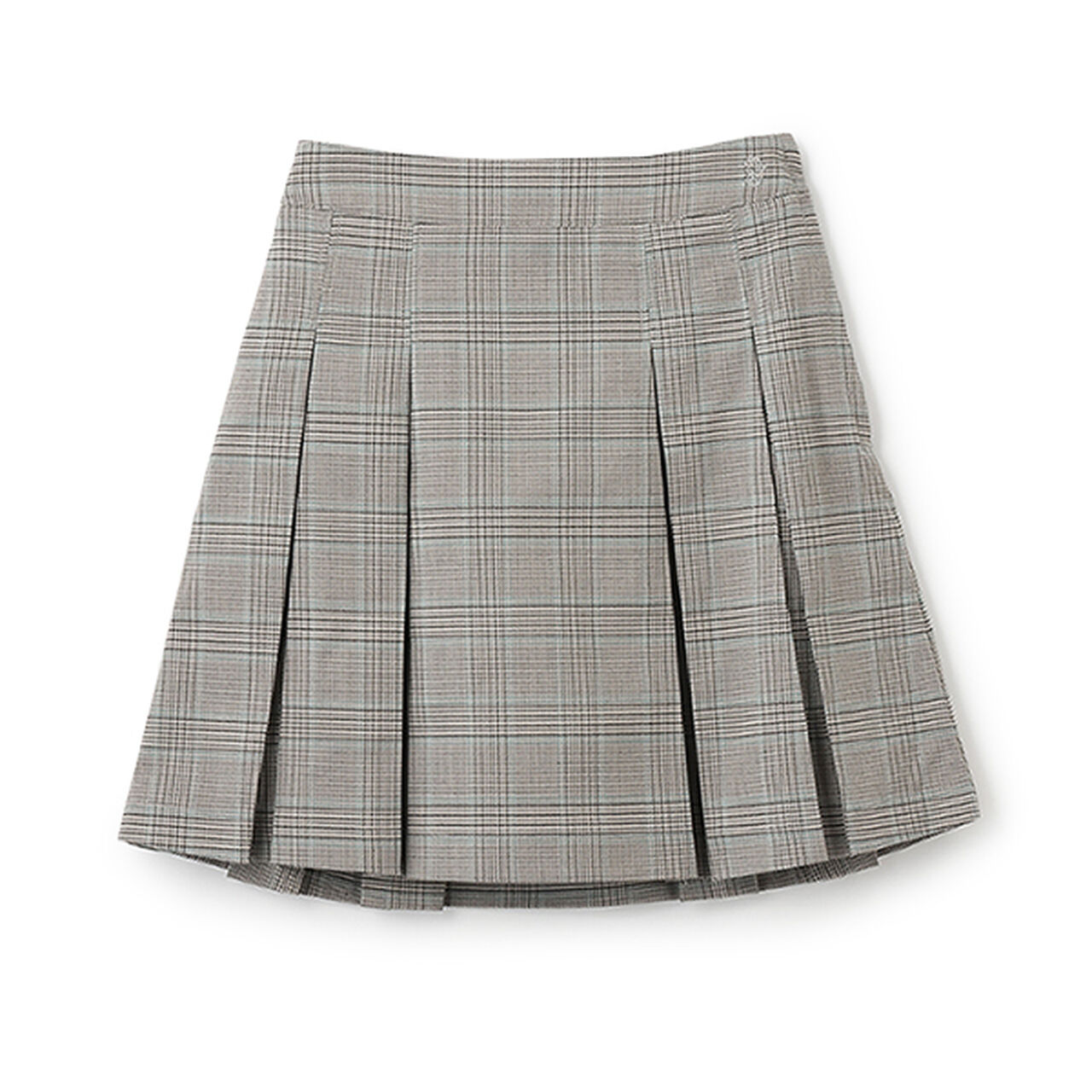 *Box Pleated Skirt-Pants,Gray, large image number 0