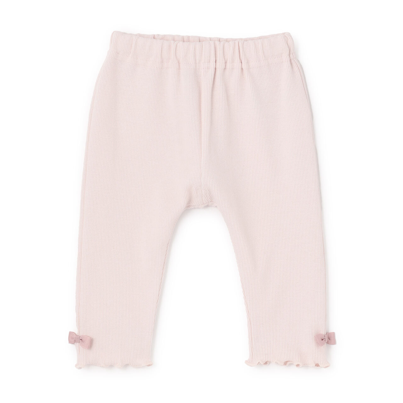 [GOOD PRICE] Hem Ribbon Leggings,Pink, large image number 0