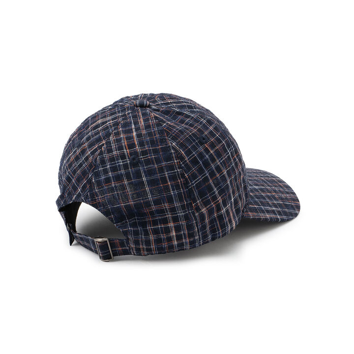 [D Select] Checkered Logo Embroidery Cap,Navy, medium image number 14