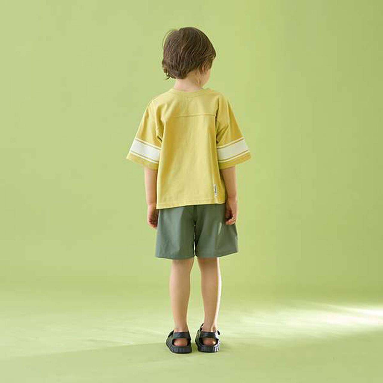 [Reversible] Line Print T-Shirt (Comfortable Jersey Fabric),Deep blue, large image number 10