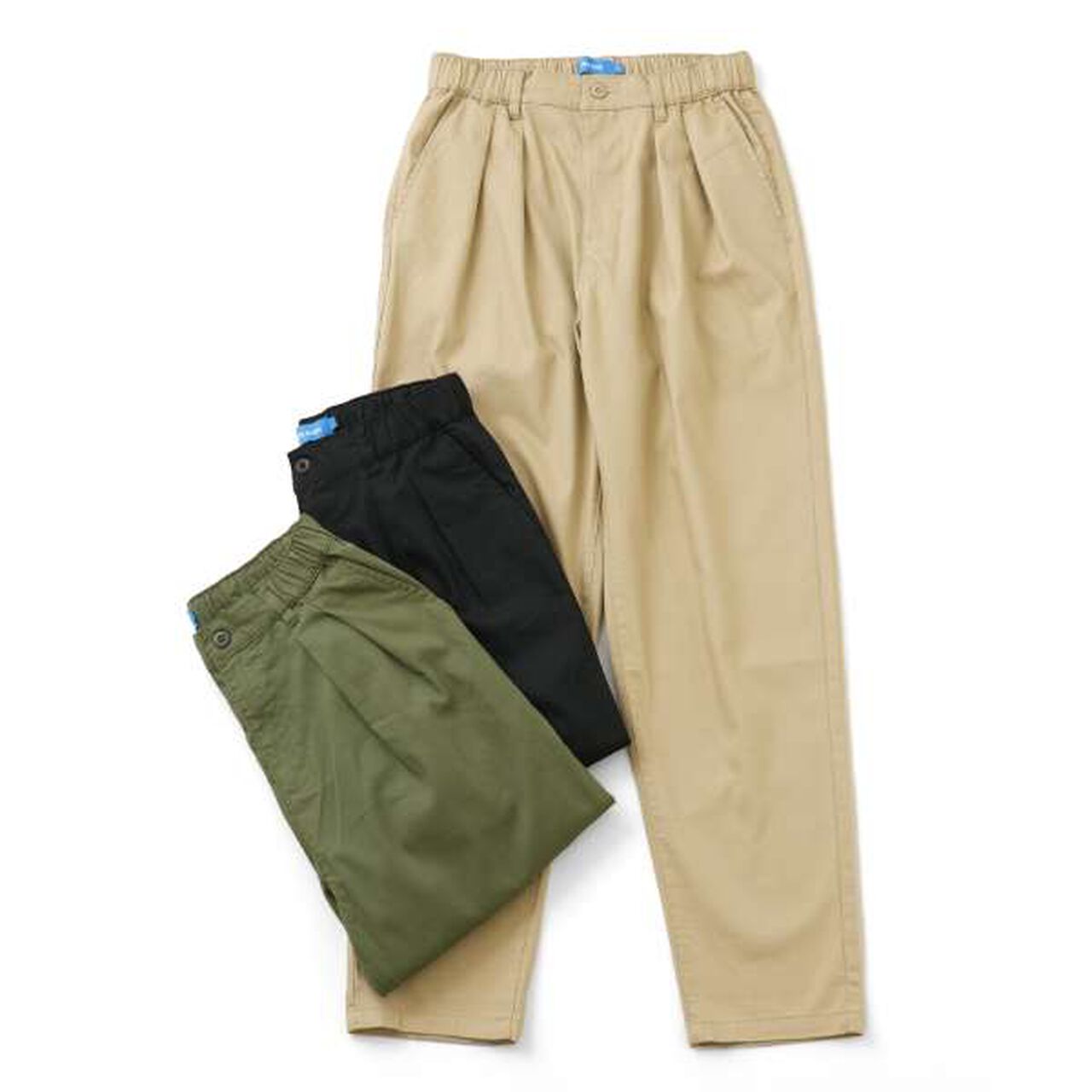 Cotton-Poly Stretch Twill Tuck Pants,Khaki, large image number 8