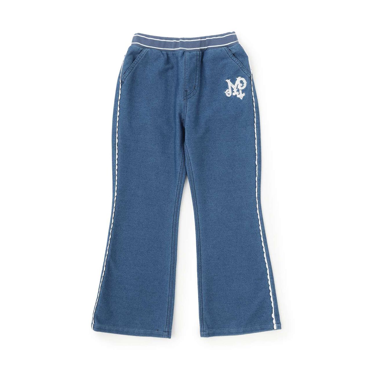 Style-Up Flared Pants,Blue, large image number 3