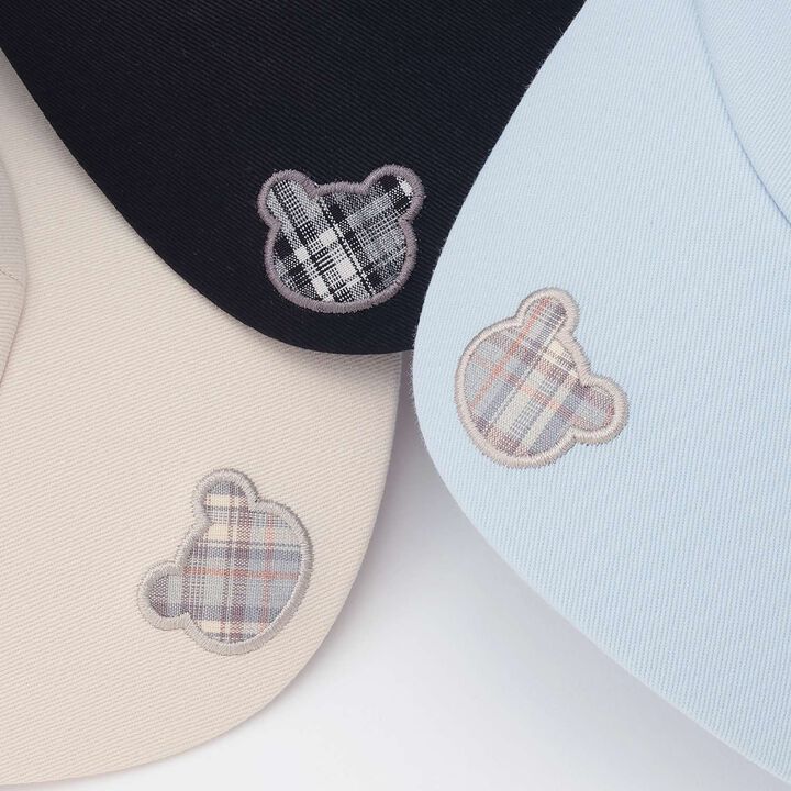 Checkered Bear Low Cap,Sax blue, medium image number 3