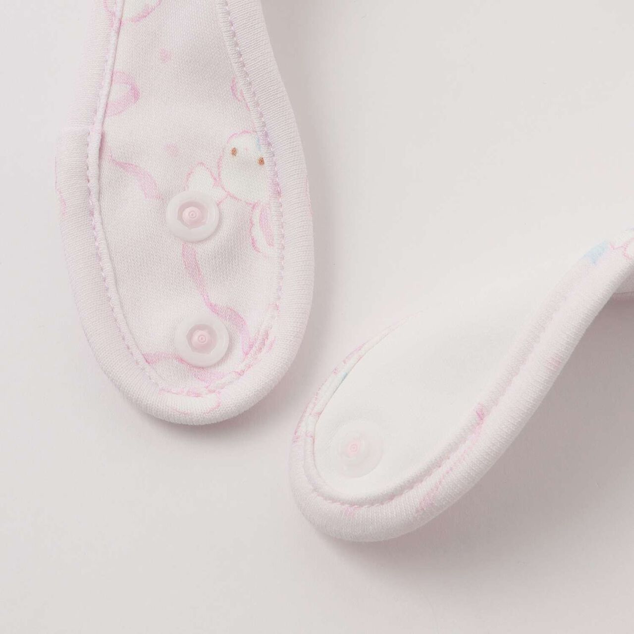 [Box Included] Rabbit Ribbon Pattern 2WAY All-in-One & Bib Set,Off white, large image number 14