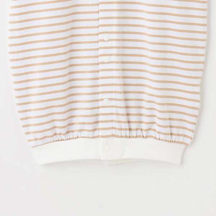 Animal Stripe Long-Sleeve 2-Way All-in-One,Mustard, medium image number 5