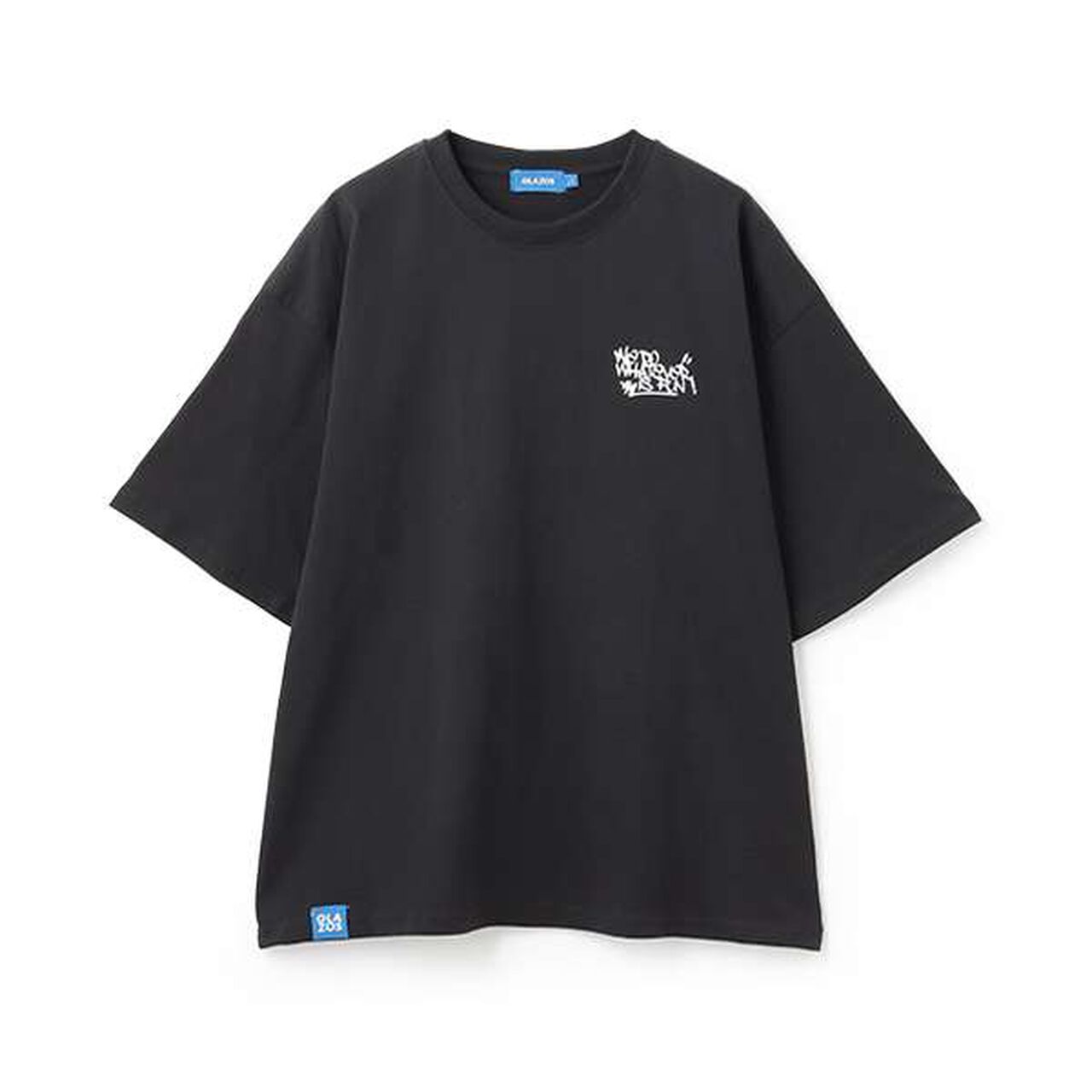 Photography Logo Foam Print Big Short Sleeve T-Shirt,Black, large image number 0