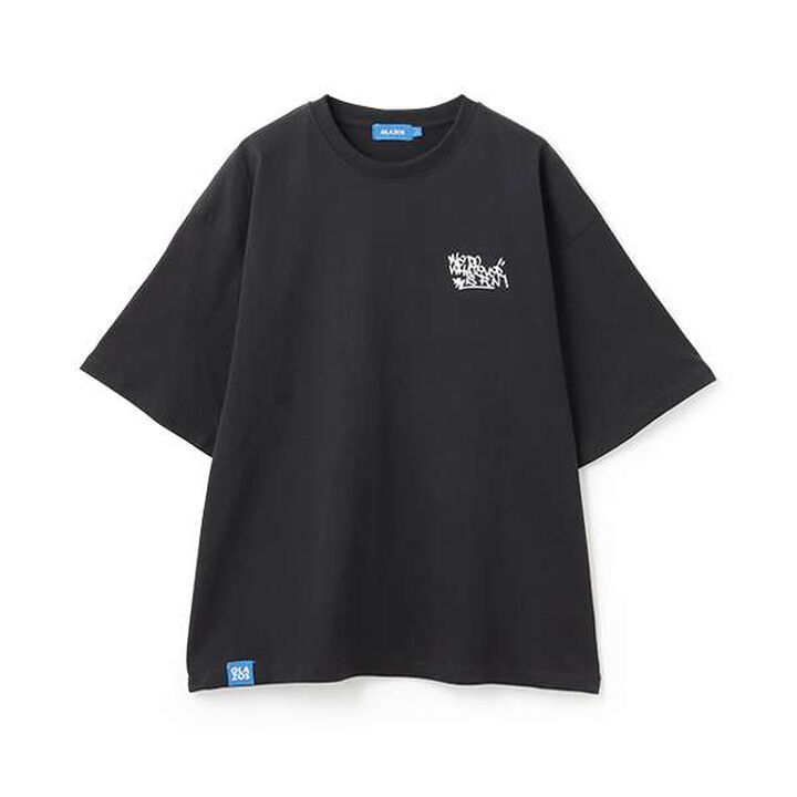 Photography Logo Foam Print Big Short Sleeve T-Shirt,Black, medium image number 0