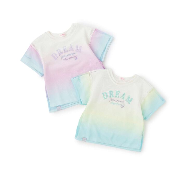 [Restocked] Gradient Mesh Layered T-Shirt,Lavender, medium image number 12