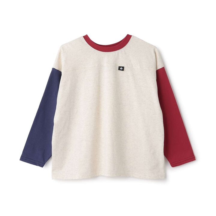 [Muteki T] Long-Sleeve T-Shirt with Name Tag Slot for Kids (Boys & Girls),Milky white, medium image number 16