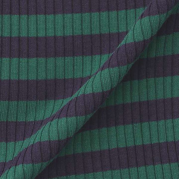 [365D.] Anti-Stain Stripe Pattern Ribbed 7/8 Leggings,Black, medium image number 9