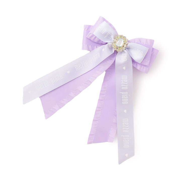 Logo Ribbon Hair Clip,, medium