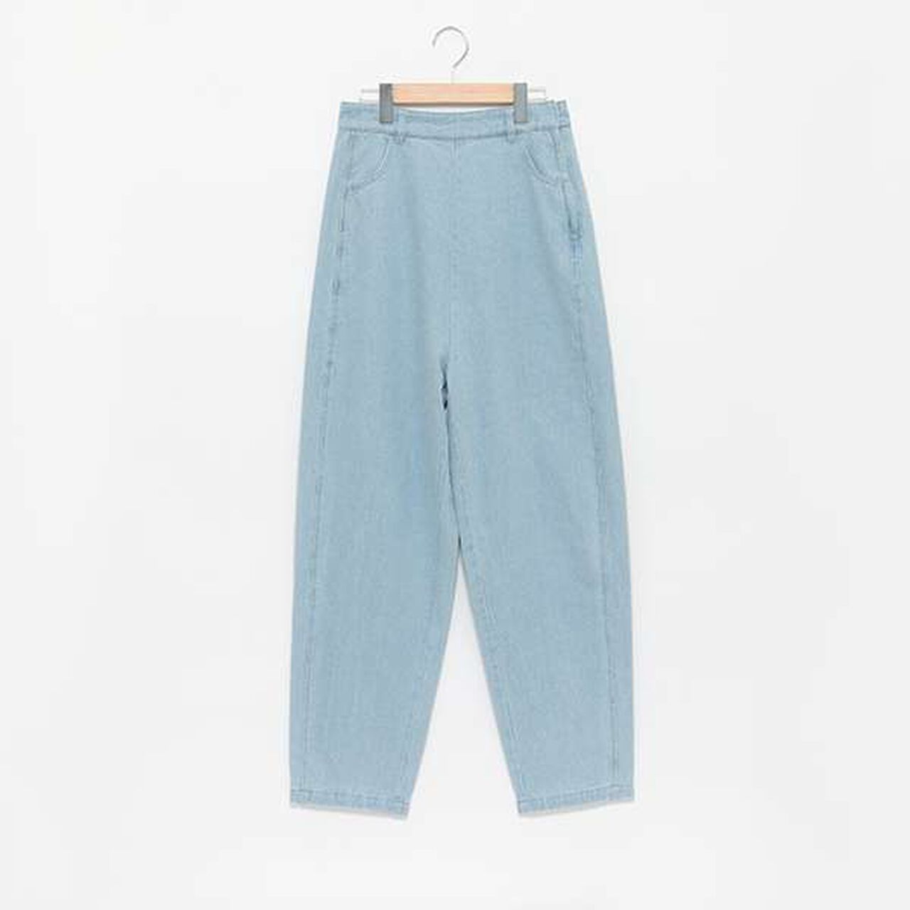 [LADIES] Beautiful Leg Denim Pants,Sax blue, large image number 4