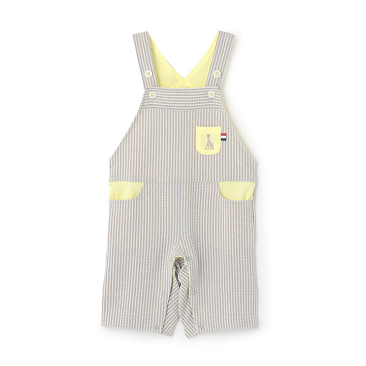 Soccer Stripe Overalls,Gray, medium image number 0