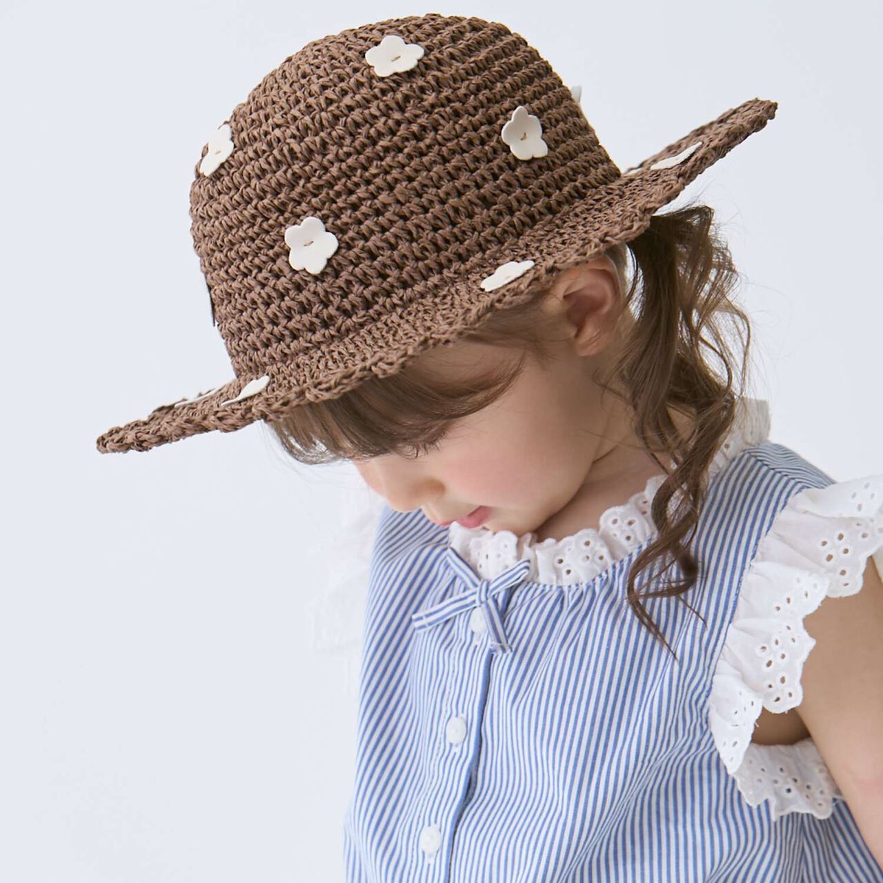 Link Flower Paper Hat,Light beige, large image number 3