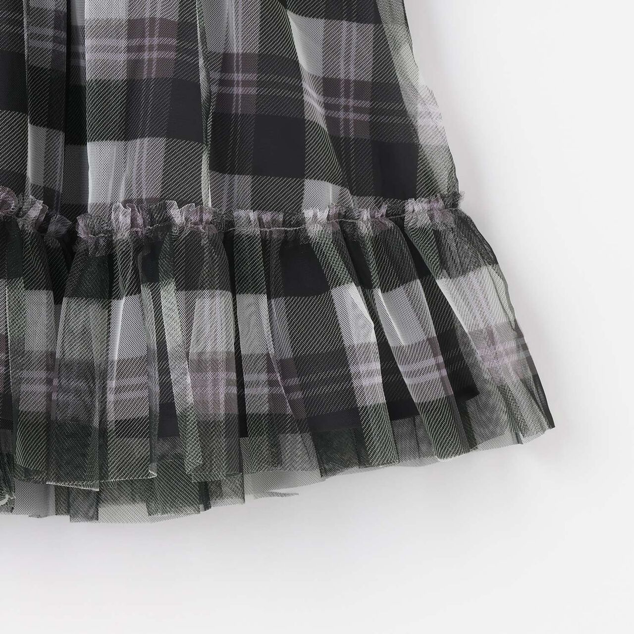 [Restock] Checkered Tulle Docking Dress,Pink, large image number 7