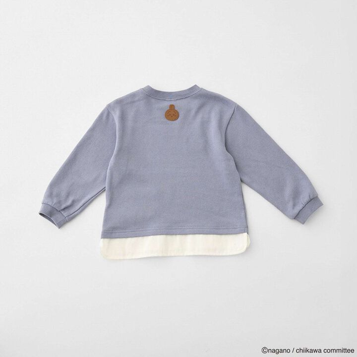 [Anime Chiikawa] Star Logo Appliqu&eacute; Pocket T-Shirt,Light blue, medium image number 10