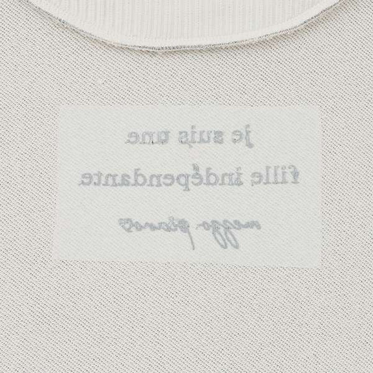 Sweatshirt with Shoulder Ribbons and Necklace,Black, large image number 8