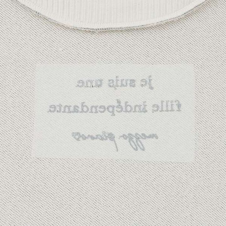 Sweatshirt with Shoulder Ribbons and Necklace,Black, medium image number 8