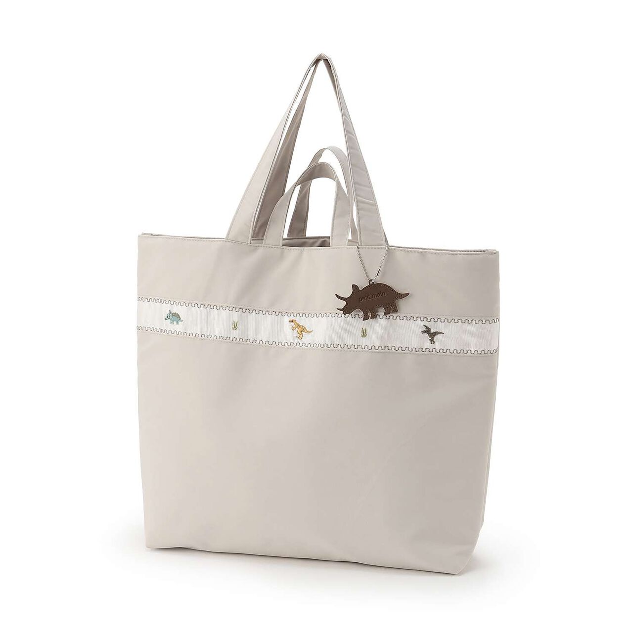 [Preschool & School Goods] Boys' Embroidered Lesson Bag,Light beige, large image number 0