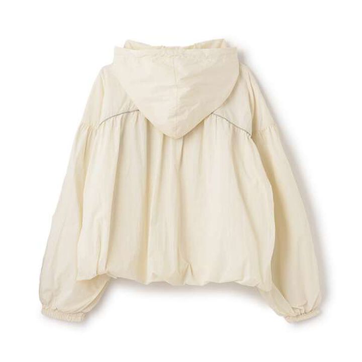 [AMI] Water-Repellent Hooded Balloon Light Bomber Jacket,Ivory, medium image number 1