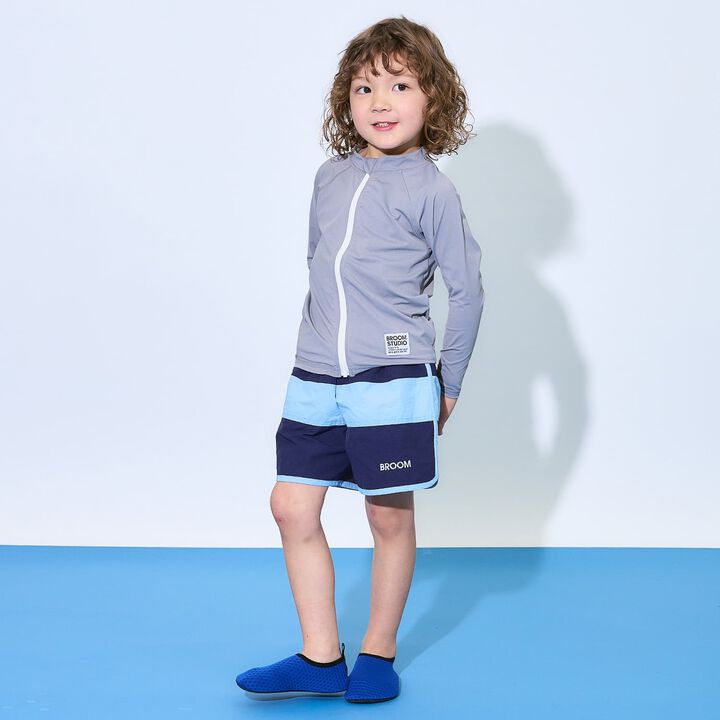 [SWIM] [UV] Full-Zip Mesh Rash Guard [Kids' Clothing] [Boys & Girls],Milky white, medium image number 24