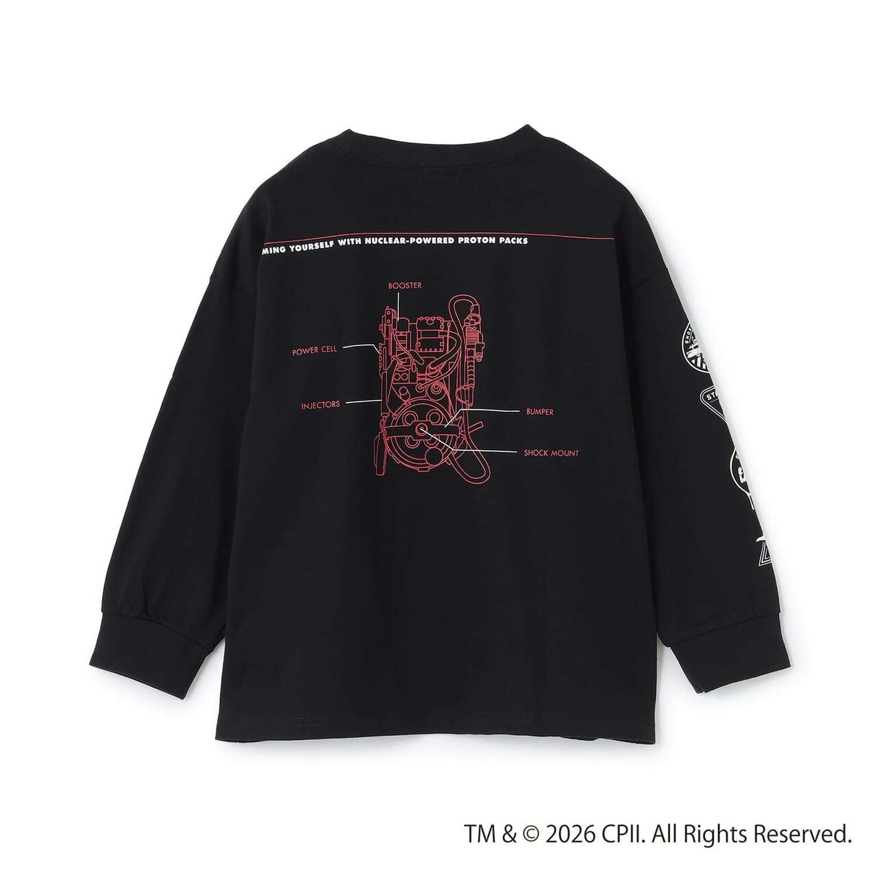[Ghostbusters] Phosphorescent Logo Long-Sleeve T-Shirt for Boys Kids,Ivory, large image number 13
