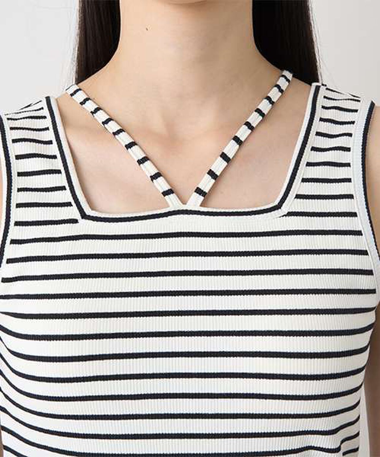 Black Cross Halter Tank,Multi color, large image number 10