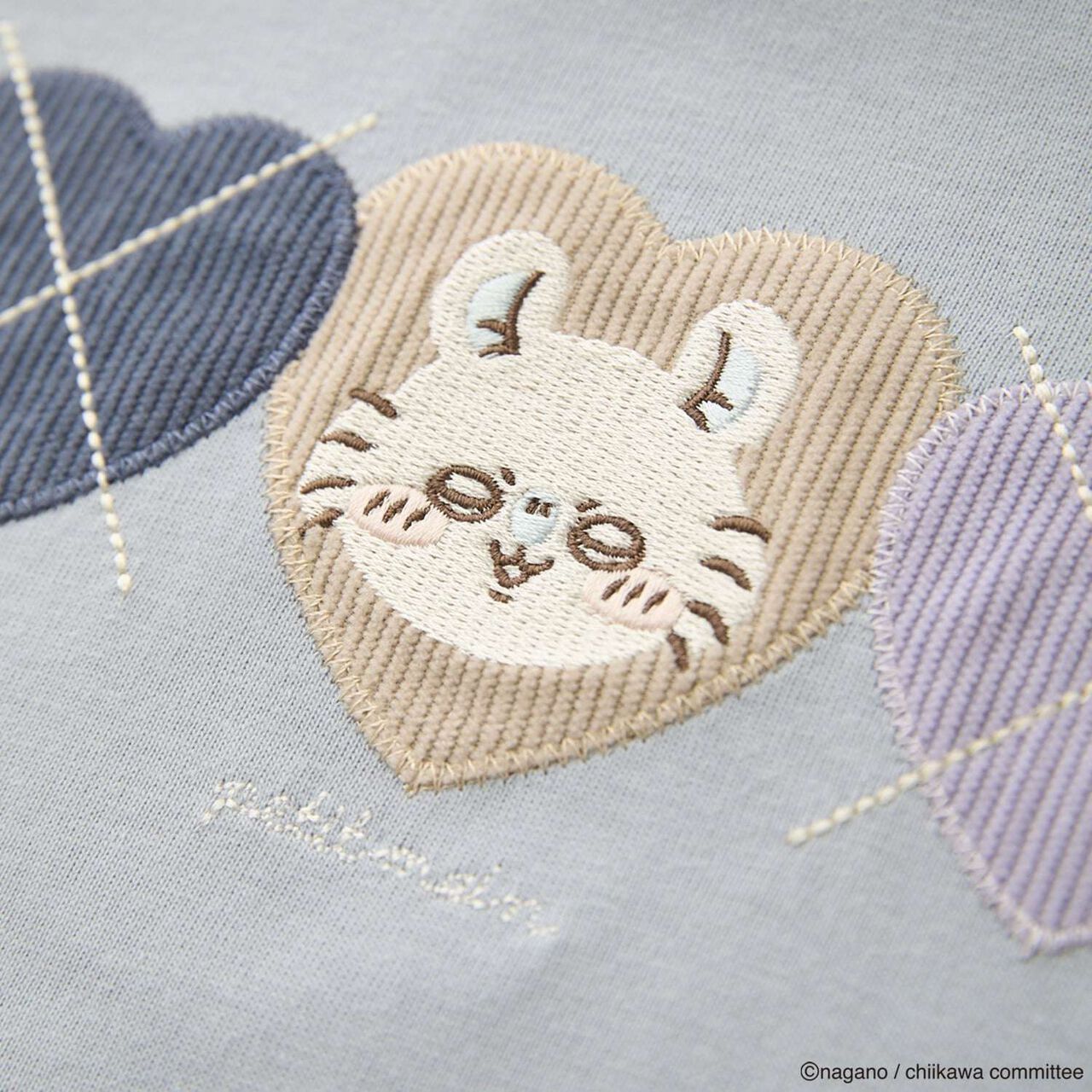 [Chiikawa Anime] Argyle Long-Sleeve T-Shirt,Ivory, large image number 9