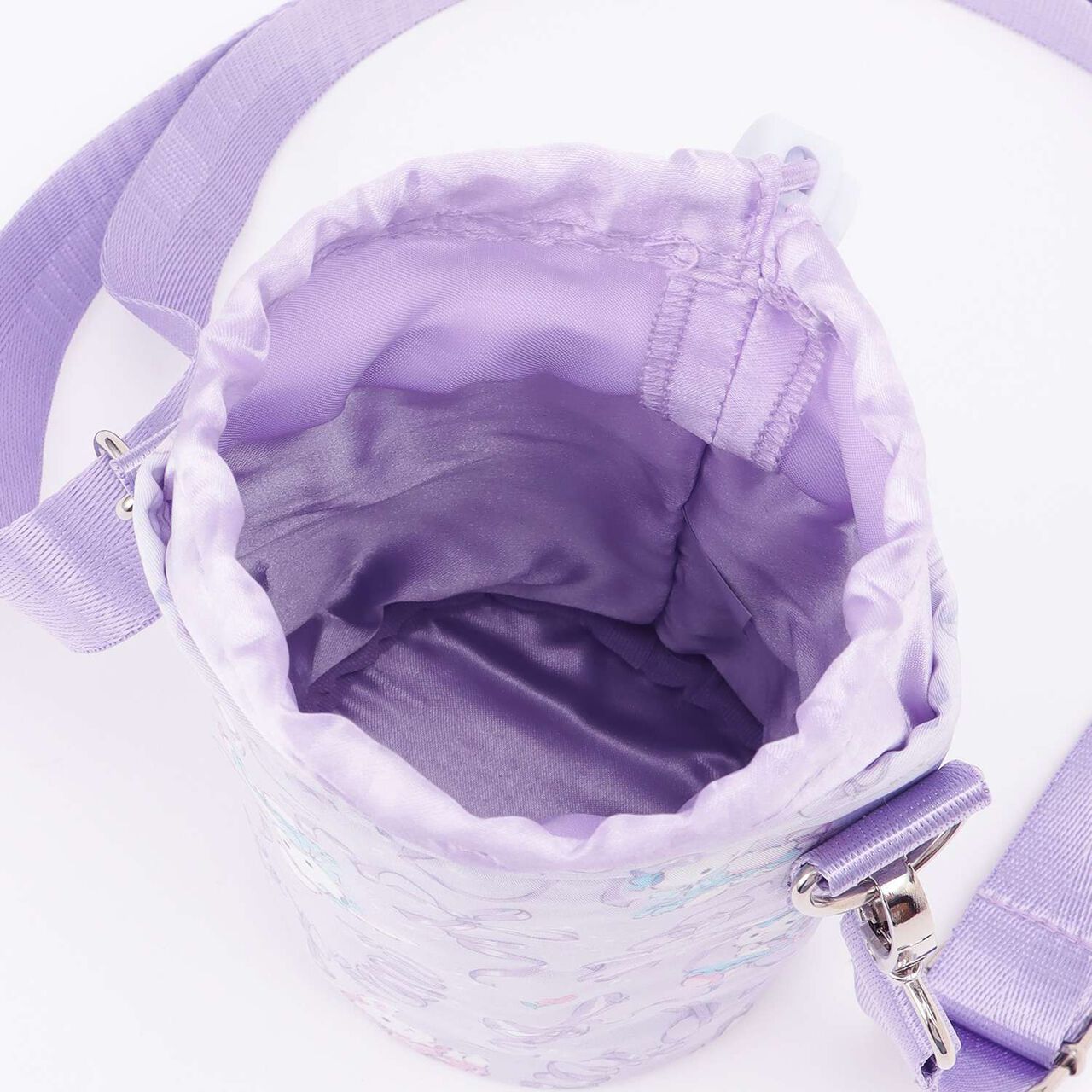 Ballet Rabbit Print Shoulder Bottle Holder,Lavender, large image number 6