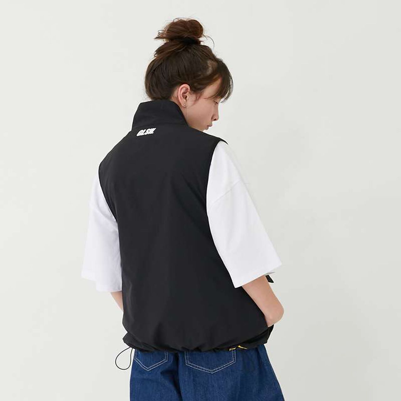 [FORGETNEVER] Reversible Vest,Black, large image number 22