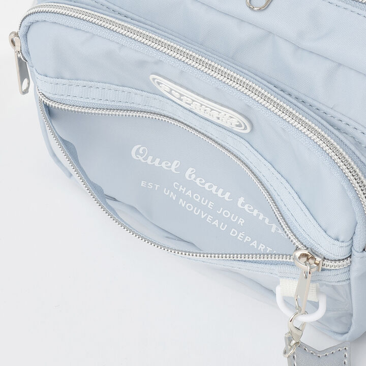 Casual Shoulder Bag with Bottle Holder,Light blue, medium image number 8