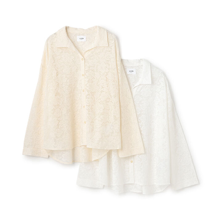 [Link] Lace Cardigan,Ivory, medium image number 5